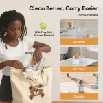 oraimo BottleClean Deep Cleaning Baby Bottle Brush Kit