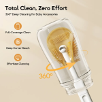 oraimo BottleClean Deep Cleaning Baby Bottle Brush Kit