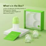 oraimo PureBottle 160 160ml Anti-Colic Silicone Glass Baby Bottle