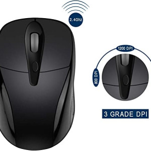 FReatech Wireless Optical Mouse- Black