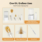 oraimo BottleClean Deep Cleaning Baby Bottle Brush Kit