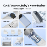 oraimo BabyClipper IPX7 Smart Vacuum Baby Hair Clipper