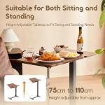 oraimo FlexiNest Mobile Telescoping Tilt-Adjustable Partition Desk