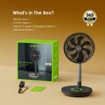 oraimo SmartFoldingFan Type-C Rechargeable Folding Fan
