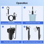 oraimo AquaFlex Portable Rechargeable Shower Pump