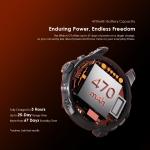 oraimo Watch GT 1.43" AMOLED 3ATM GPS Smart Watch with 2 Replaceable Straps