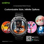 oraimo Watch Pro X 1.43'' Amoled IP68 Smart Watch with 2 Replaceable Watch Cases & Straps