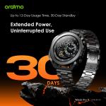 oraimo Watch Pro X 1.43'' Amoled IP68 Smart Watch with 2 Replaceable Watch Cases & Straps
