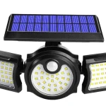 112 LED Outdoor Solar Led Lights Three Head With  Motion Sensor- FREE DELIVERY