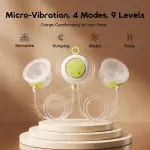 Oraimo DuoPump Flex Smart Wearable Electric Breast Pump with Micro-Vibration Technology