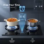 Oraimo FlameSaver D1 2-Burner Gas Stove with Timer