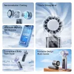 Oraimo TurboFan Rechargeable Foldable Handheld Fan with Built-in Ice-Cooling Chip