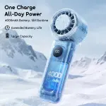 Oraimo TurboFan Rechargeable Foldable Handheld Fan with Built-in Ice-Cooling Chip