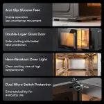 Oraimo InfiWave Nova 3-in-1 Microwave Air Fryer Oven – 27L Large Capacity, Touch Control
