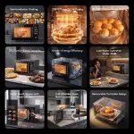 Oraimo InfiWave Nova 3-in-1 Microwave Air Fryer Oven – 27L Large Capacity, Touch Control
