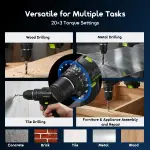 Oraimo MaxDrill 20V Cordless Versatile Power Drill Driver