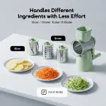 Oraimo SpinSlice Safe Easy Rotary Drum Grater (3 Blades)