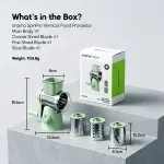 Oraimo SpinSlice Safe Easy Rotary Drum Grater (3 Blades)