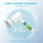 Oraimo Ultra Cleaner Scrubber Cordless 1.5H Runtime Electric Spin Brush with 5 Replacement Heads